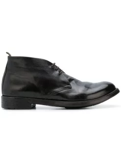 Officine Creative Bottines à Laçage Devant BLACK