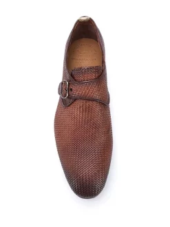 Officine Creative MARRONE Chaussures à Boucles à Design Tressé Homme -Officine Creative Soldes 15377579 27117810 600