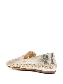 Officine Creative Mocassins à Effet Métallisé PLATINO -Officine Creative Soldes 16282672 31141978 600