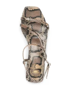 Officine Creative ROSE Sandales En Cuir à Imprimé Peau De Serpent Femme -Officine Creative Soldes 16353945 31455185 600