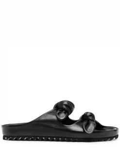 ( Nouvelle Collection ) Officine Creative Claquettes Pelagie En Cuir NERO