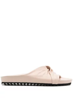 Officine Creative Sandales En Cuir à Fronces TAPIOCA