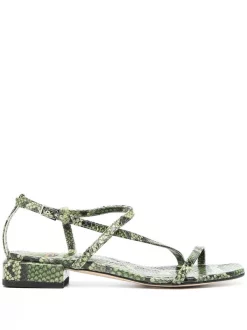 Officine Creative Sandales à Imprimé Peau De Serpent Femme
