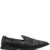 Officine Creative 1000 NERO Mocassins à Design Tissé Homme