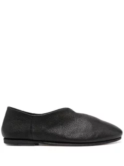 Officine Creative Chaussons En Cuir Grainé BLACK
