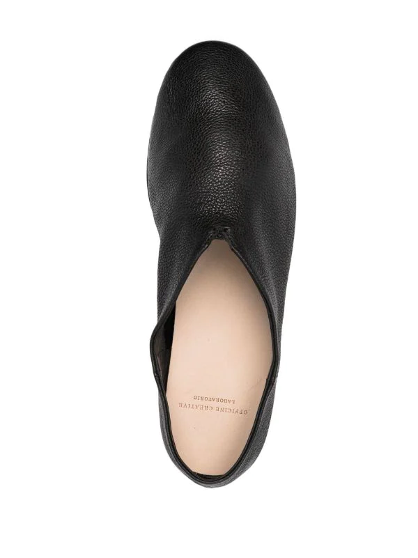 Officine Creative Chaussons En Cuir Grainé BLACK 6 Officine Creative Chaussons En Cuir Grainé BLACK – Image 4