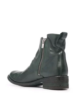 Officine Creative Bottines Lison En Cuir à Fronces BOUTEILLE -Officine Creative Soldes 16862888 33680761 600