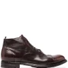 Officine Creative Bottines Lacées à Effet Poli Homme