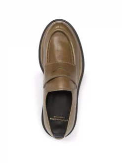 Officine Creative Fir Green Mocassins En Cuir De Veau Poli Femme -Officine Creative Soldes 16863150 33725836 600