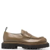 Officine Creative Fir Green Mocassins En Cuir De Veau Poli Femme