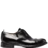 Officine Creative Chaussures Oxford En Cuir à Effet Poli NERO -Officine Creative Soldes 16863177 33584751 600