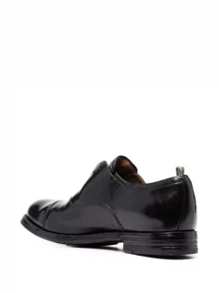 Officine Creative Chaussures Oxford En Cuir à Effet Poli NERO -Officine Creative Soldes 16863177 33584757 600