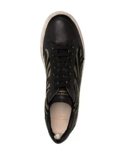 Officine Creative Baskets Kareem à Imprimé Zèbre BLACK/MILITARY -Officine Creative Soldes 16864155 33594225 600