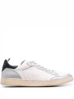 Officine Creative Baskets Kareem à Empiècements En Cuir B012 WHITE