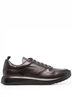 Officine Creative MORO Baskets Race Lux En Cuir à Design à Empiècements Homme