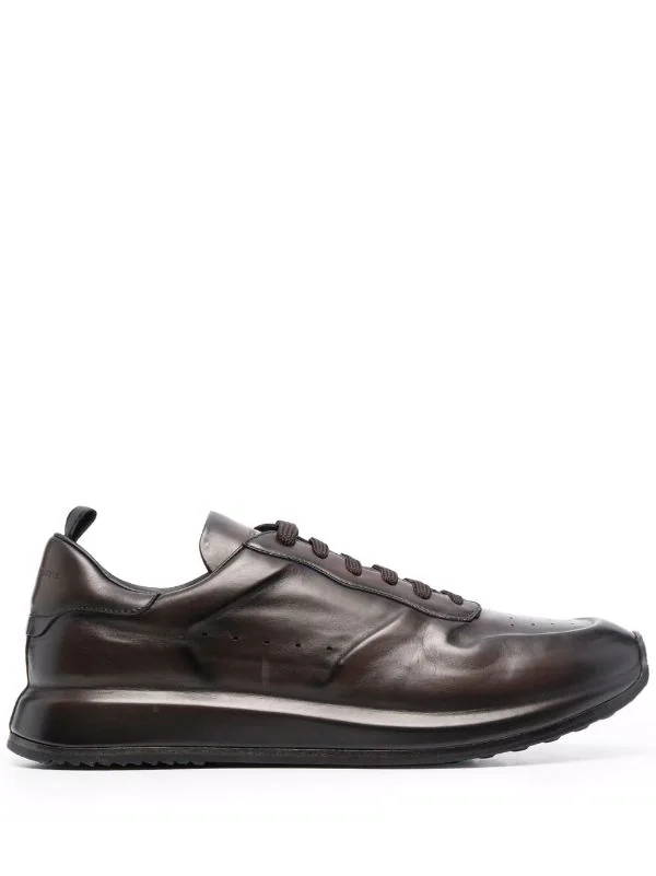 Officine Creative MORO Baskets Race Lux En Cuir à Design à Empiècements Homme 3 Officine Creative MORO Baskets Race Lux En Cuir à Design à Empiècements Homme