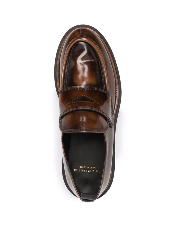 Officine Creative Mocassins En Cuir De Veau Poli TAN 6 Officine Creative Mocassins En Cuir De Veau Poli TAN – Image 4