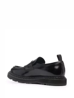 Officine Creative Mocassins En Cuir à Effet Brillant NERO -Officine Creative Soldes 16864179 33683103 600