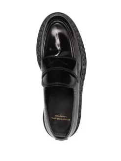 Officine Creative Mocassins En Cuir à Effet Brillant NERO -Officine Creative Soldes 16864179 33683107 600