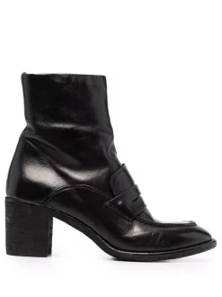 Officine Creative Bottes En Cuir NERO