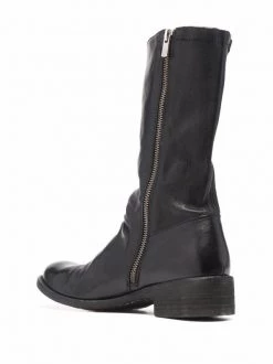 Officine Creative NERO Bottes Lison En Cuir Femme -Officine Creative Soldes 16864216 33687505 600