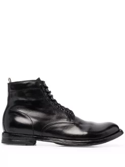 Officine Creative NERO Bottines En Cuir à Lacets Homme