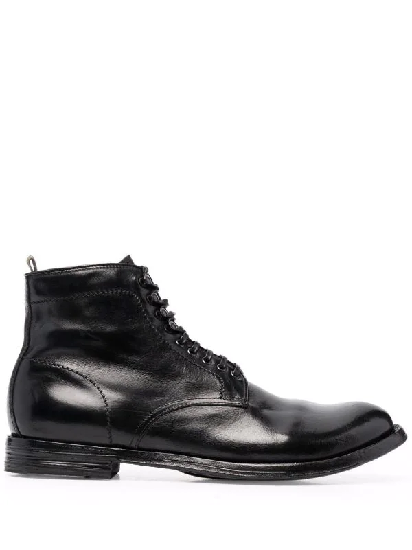 Officine Creative NERO Bottines En Cuir à Lacets Homme 3 Officine Creative NERO Bottines En Cuir à Lacets Homme