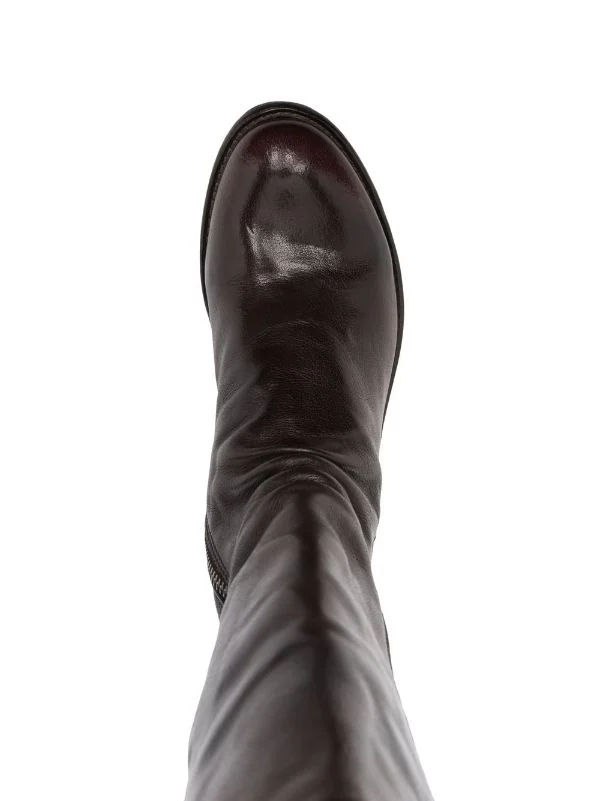 Officine Creative OTTO/TM25 Bottes Zippées En Cuir à Fronces Femme 6 Officine Creative OTTO/TM25 Bottes Zippées En Cuir à Fronces Femme – Image 4