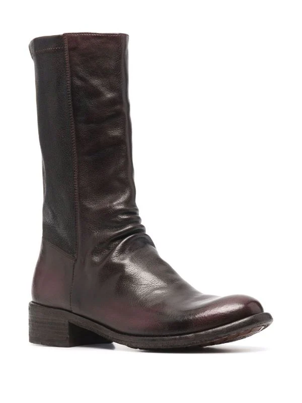 Officine Creative OTTO/TM25 Bottes Zippées En Cuir à Fronces Femme 4 Officine Creative OTTO/TM25 Bottes Zippées En Cuir à Fronces Femme – Image 2