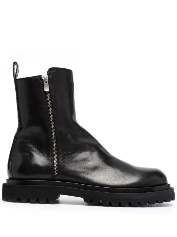 ( Nouvelle Collection ) Officine Creative Bottines En Cuir à Bout Rond NERO 3 ( Nouvelle Collection ) Officine Creative Bottines En Cuir à Bout Rond NERO