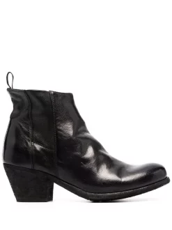 Officine Creative Bottines Giselle En Cuir NERO