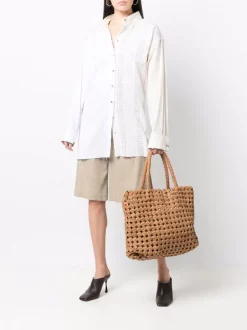 ( Nouvelle Collection ) Officine Creative Sac Cabas Santiago En Cuir Tressé Femme -Officine Creative Soldes 17505024 37174049 600