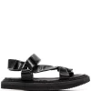 ( Nouvelle Collection ) Officine Creative NERO Sandales à Attache Scratch Homme