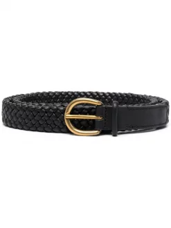 ( Nouvelle Collection ) Officine Creative Ceinture En Cuir Tressé NERO