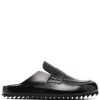 ( Nouvelle Collection ) Officine Creative NERO Mules En Cuir à Effet De Brillance Femme