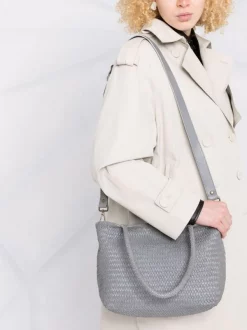 ( Nouvelle Collection ) Officine Creative Sac Cabas Susan à Design Tissé BLUE FOG -Officine Creative Soldes 17604325 37351274 600