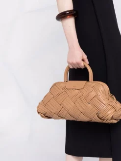 ( Nouvelle Collection ) Officine Creative Sac à Main Helen 21 à Design Tressé GOBI BROWN -Officine Creative Soldes 17604340 37343209 600