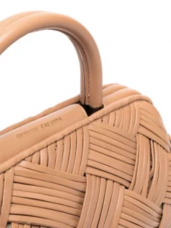 ( Nouvelle Collection ) Officine Creative Sac à Main Helen 21 à Design Tressé GOBI BROWN -Officine Creative Soldes 17604340 37343227 600