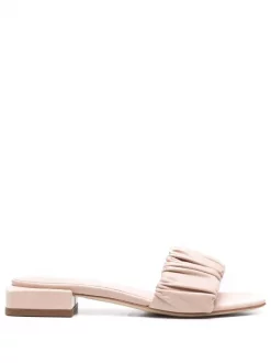 ( Nouvelle Collection ) Officine Creative Sandales En Cuir Gillian à Volants TAPIOCA