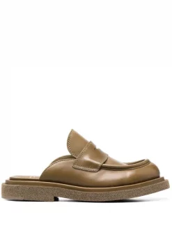 ( Nouvelle Collection ) Officine Creative Mules En Cuir à Effet De Brillance Femme