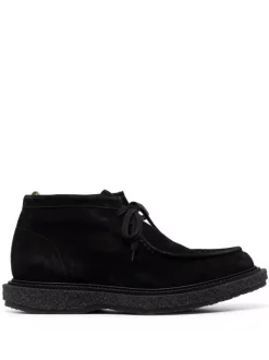 ( Nouvelle Collection ) Officine Creative NERO Bottes Bullet 007 En Daim Homme