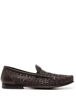 ( Nouvelle Collection ) Officine Creative COFFEE Mocassins Libre En Cuir Tressé Homme