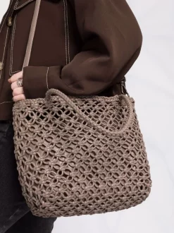 ( Nouvelle Collection ) Officine Creative WALNUT Sac à Main Susan 01 En Macramé Femme -Officine Creative Soldes 17605269 37347298 600