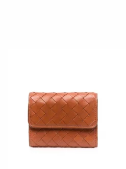 ( Nouvelle Collection ) Officine Creative GINGER BISCUIT Porte-monnaie Poche 110 En Cuir Tressé Femme