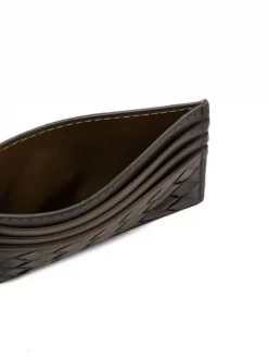 ( Nouvelle Collection ) Officine Creative Fir Green Porte-cartes Boudin 122 En Cuir Tressé Homme -Officine Creative Soldes 17605310 37410173 600