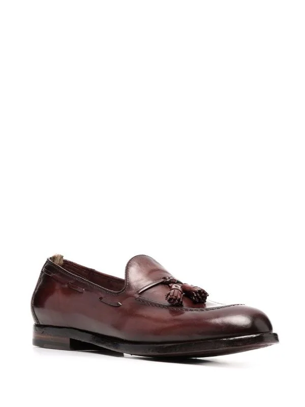 ( Nouvelle Collection ) Officine Creative Bordeaux Mocassins En Cuir à Glands Homme 4 ( Nouvelle Collection ) Officine Creative Bordeaux Mocassins En Cuir à Glands Homme – Image 2