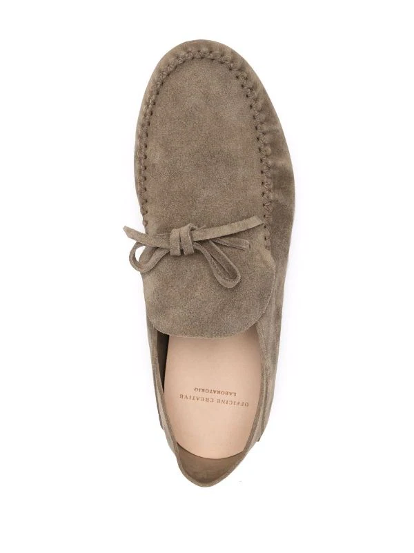 ( Nouvelle Collection ) Officine Creative Mocassins En Daim à Détail Noué VERDE MILITARE 6 ( Nouvelle Collection ) Officine Creative Mocassins En Daim à Détail Noué VERDE MILITARE – Image 4