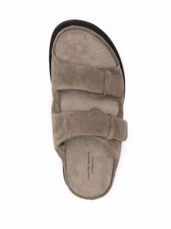 ( Nouvelle Collection ) Officine Creative Verde Milirare Sandales En Daim à Attache Scratch Homme -Officine Creative Soldes 18113320 38542378 600