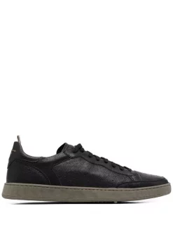 ( Nouvelle Collection ) Officine Creative BLACK GREEN Baskets à Lacets Homme