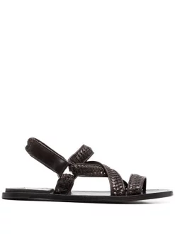 ( Nouvelle Collection ) Officine Creative Sandales à Bride Tressée MARRONE